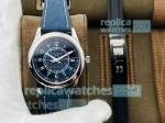 PPF Factory Swiss Replica Patek Philippe Calatrava Watch Blue Dial Stainless Steel Watch 40MM